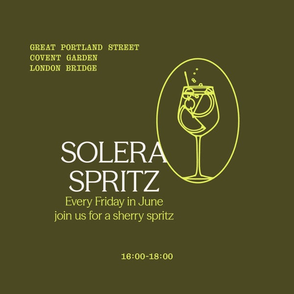 Solera Spritz at The Whisky Exchange (Every Friday in June)