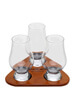 Glencairn Tasting Set / 3 x Glasses & Wooden Flight Tray