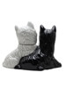 Black & White Empty Decanter Dogs / 70cl
