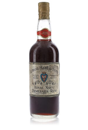 Lemon Hart & Son's Royal Navy / Over Proof / Bot.1950s