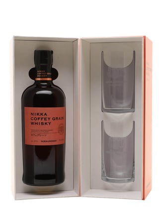 Nikka Coffey Grain Whisky & 2 Glass Gift Set
