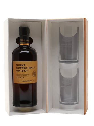 Nikka Coffey Malt Whisky & 2 Glass Gift Set
