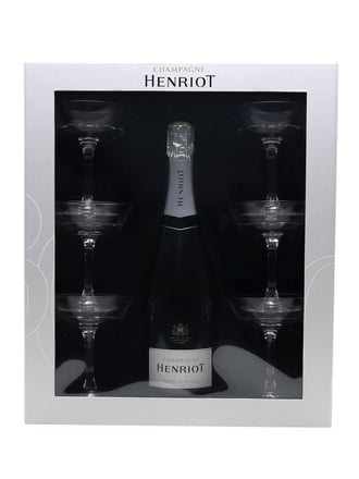 Henriot Blanc de Blancs Coupe Stack Gift Set
