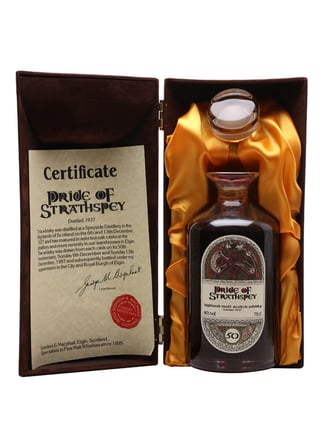 Pride of Strathspey 1937 / 50 Year Old / Crystal Decanter