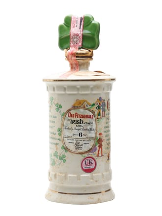Old Fitzgerald Shamrock Ceramic / 6 Year Old / Bot.1977
