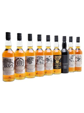 Game of Thrones Single Malt Whiskies / Set of 9 bottles