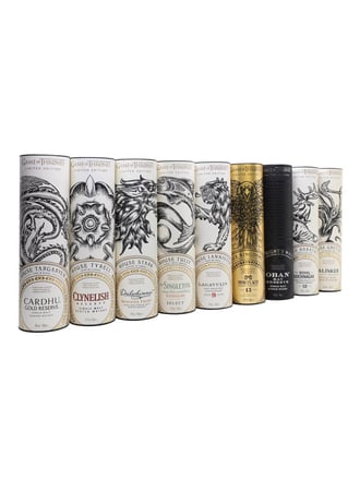 Game of Thrones Single Malt Whiskies / Set of 9 bottles