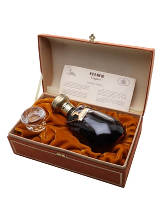 Hine VSOP Cognac / Crystal Decanter / Bot.1980s