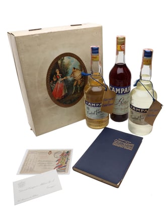 Campari Bitter & Cordial / Bot.1970s / Bottle Set & Sonnets Book