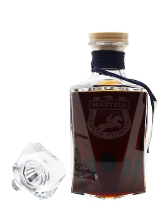 Martell Cordon Bleu Cognac / Grand National / Baccarat Decanter / Bot.1980s