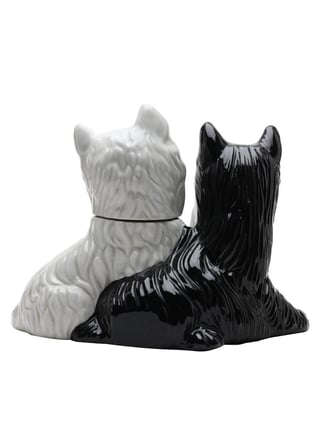 Black & White Empty Decanter Dogs / 70cl