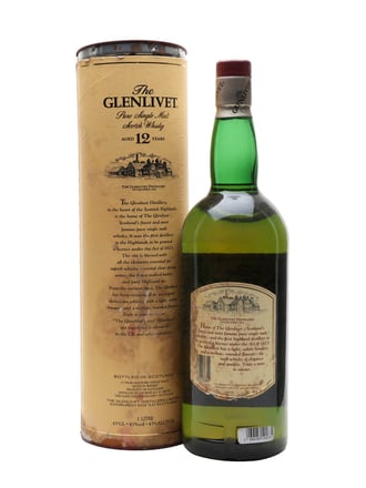 Glenlivet 12 Year Old / Bot.1990s / Litre