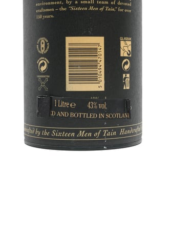 Glenmorangie 18 Year Old / Bot.1990s / Litre