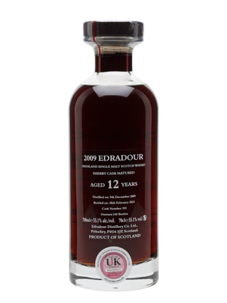 Edradour 2009 / 12 Year Old / Cask #393 / Natural Cask Strength