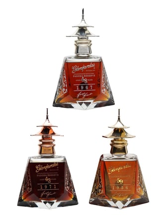 Glenfarclas Pagoda Trilogy / Gold, Silver & Bronze