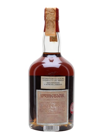 Springbank 25 Year Old / Dumpy Bottle / Bot.1990s