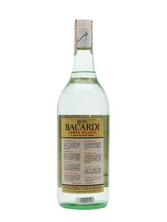 Bacardi Superior / Carta Blanca Rum / Bot.1970s