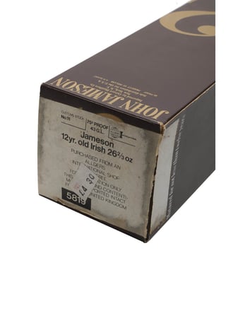 Jameson 12 Year Old Irish Whiskey / Bot.1970s