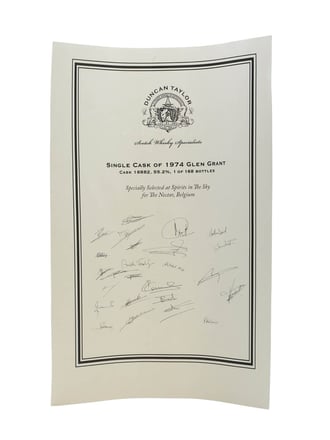 Glen Grant 1974 / 35 Year Old / Cask #16582 / Duncan Taylor