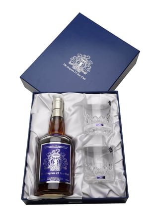 Seagram 25 Year Old Club with 2 glasses