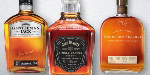 Woodford and Jack Daniels Selection