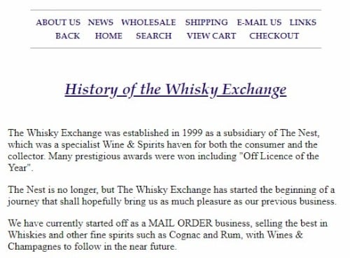 1999 The website is launched