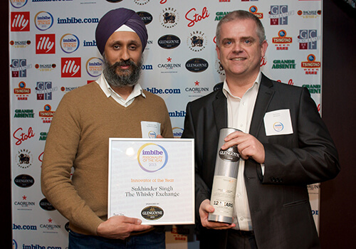2013 Sukhinder is named Innovator of the Year at the Imbibe Personality of the Year Awards
