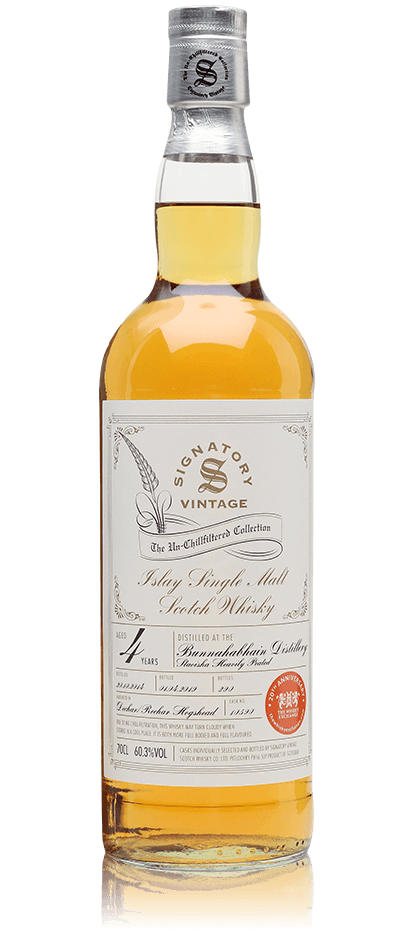 Bunnahabhain Staoisha 2014 / 4 Year Old / Signatory for The Whisky Exchange