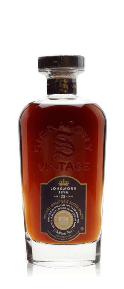 Longmorn 1996 / 23 Year Old / Sherry Cask / Signatory for The Whisky Exchange