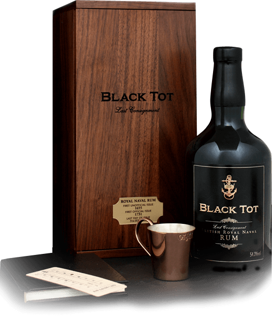 Black Tot rum with presentation gift box