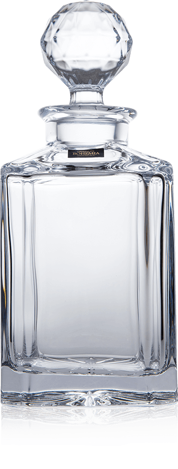 Bohemia Crystal / Whisky Decanter / Square / 80cl (28.1oz)