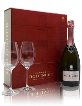 Bollinger Rose NV Champagne / 2 Glass Gift Set