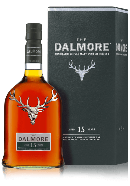 Dalmore 15 Year Old bottle with box