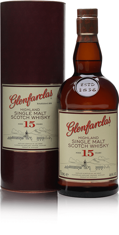 Glenfarclas 15 bottle with gift tube