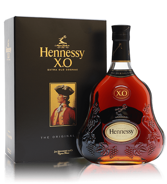 Hennessy XO bottle with gift box