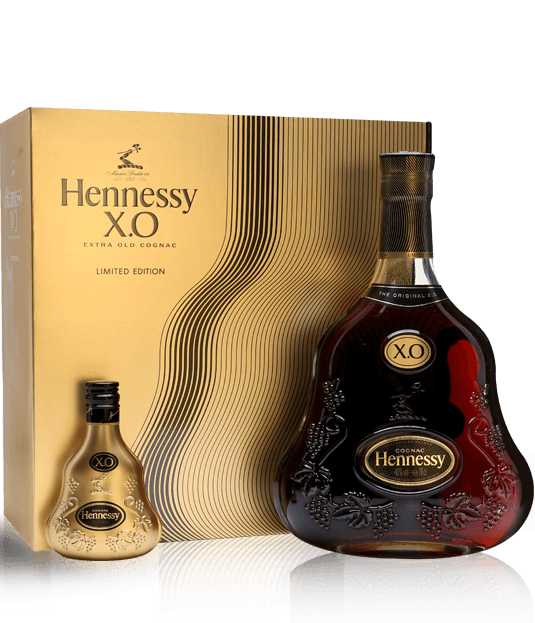 Hennessy XO bottle with Tom Dixon miniature