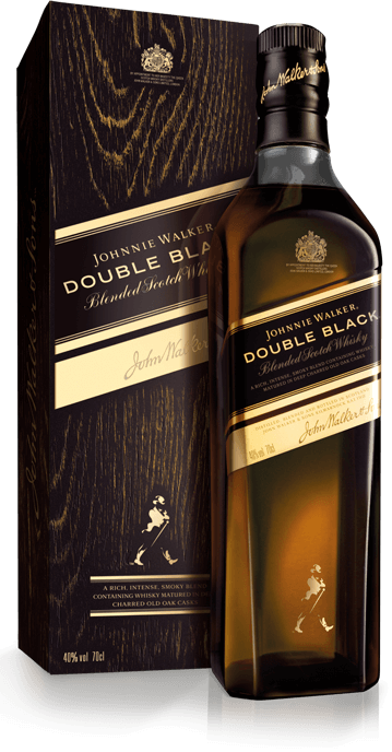 Johnnie Walker Double Black bottle with gift box