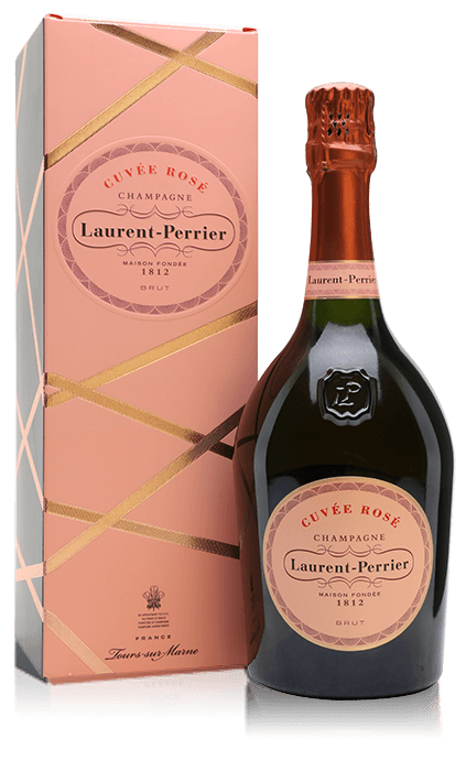 Laurent Perrier Rose NV Pink Champagne bottle with gift box