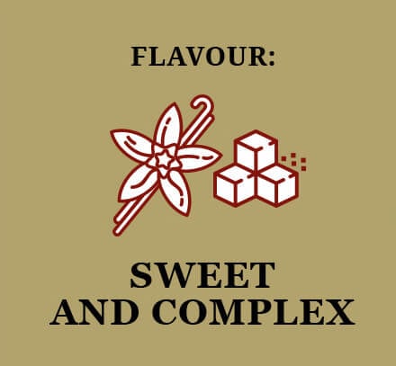 Flavour: Sweet and complex