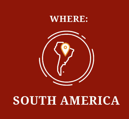 Where: South America