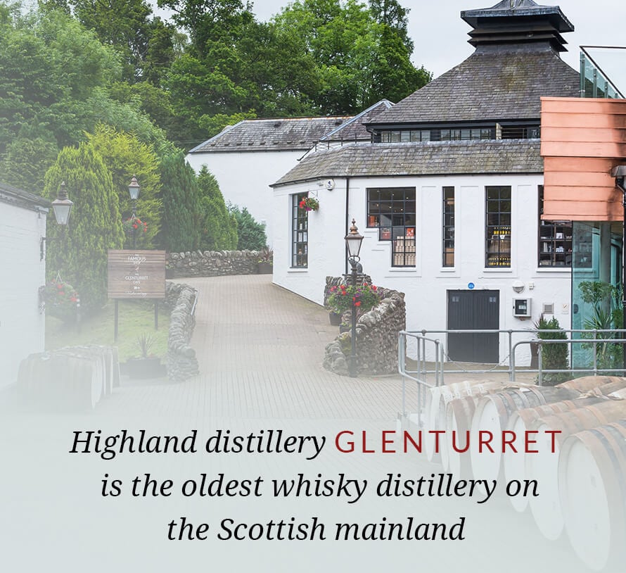 Highland distillery Glenturret is the oldest whisky distillery on the Scottish mainland.