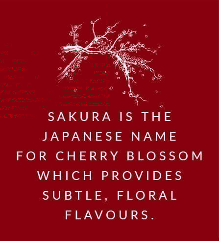 Sakura is the Japanese name for cherry blossom.