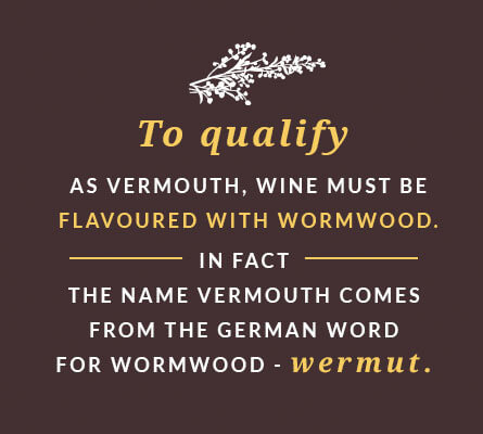 To qualify as vermouth, wine must be flavoured with wormwood.