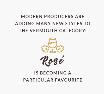 Modern producers are adding many new styles to the vermouth category: rosé is becoming a particular favourite