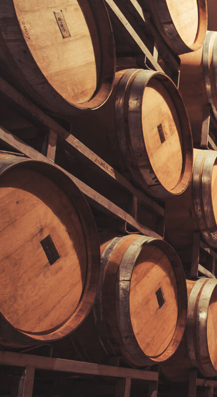 Wine waiting in barrels to be made into vermouth