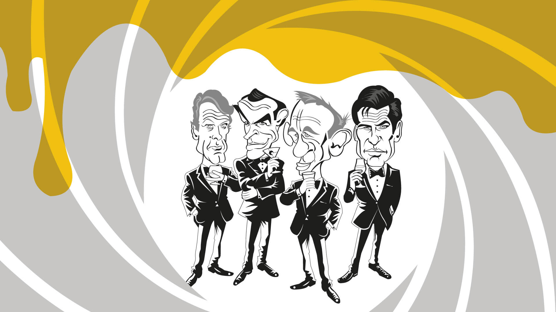James Bond Drinks - Illustration