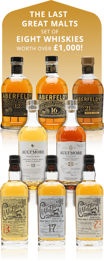 The Last Great Malts - Set of eight whiskies worth over £1,000!