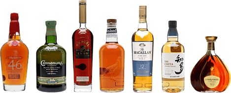 The ultimate drinks cabinet: 14 bottles of Cognac, rum, vodka, whisky and whiskey