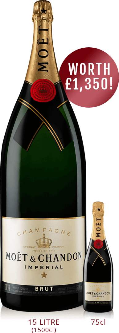 Win a 15-litre bottle of Moët & Chandon Brut Imperial Champagne