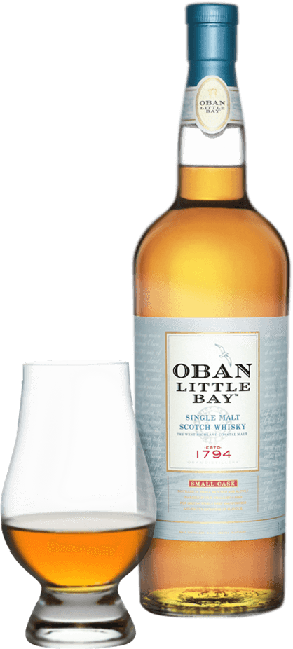 Oban Little Bay bottle with presentation box